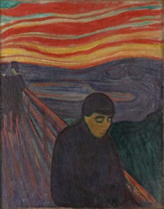 Edvard Munch, "Fortvivlelse", 1894. FOTO: Munch-museet