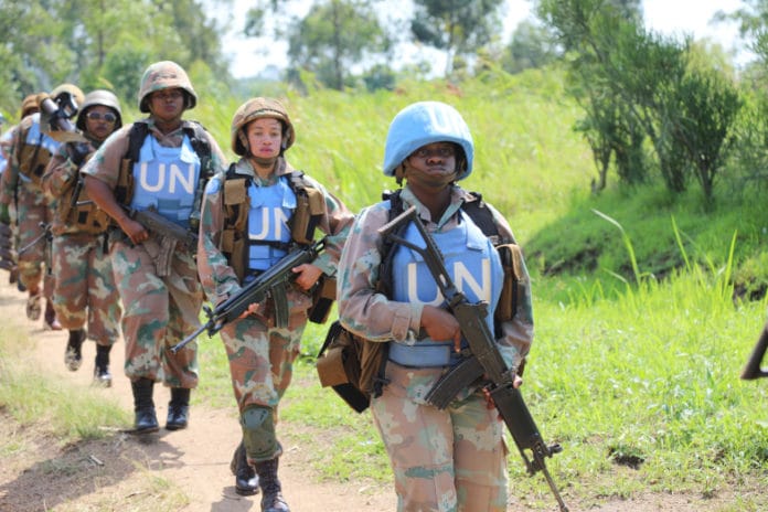 Kvindelige FN-soldater i Congo. FOTO: FN-foto / Michael Ali