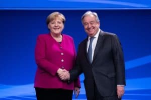 Guterres og Merkel