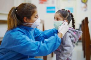 Lebanon-masks-doctor-blue-overall-medical-girl
