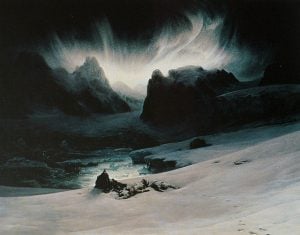 francois-auguste-biard-painting-svalbard-snow-sky-darkness-mountains