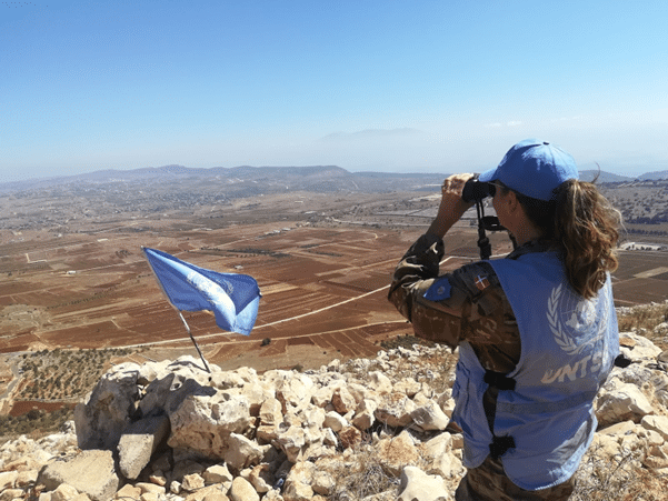 Observation post-UN peacekeeper