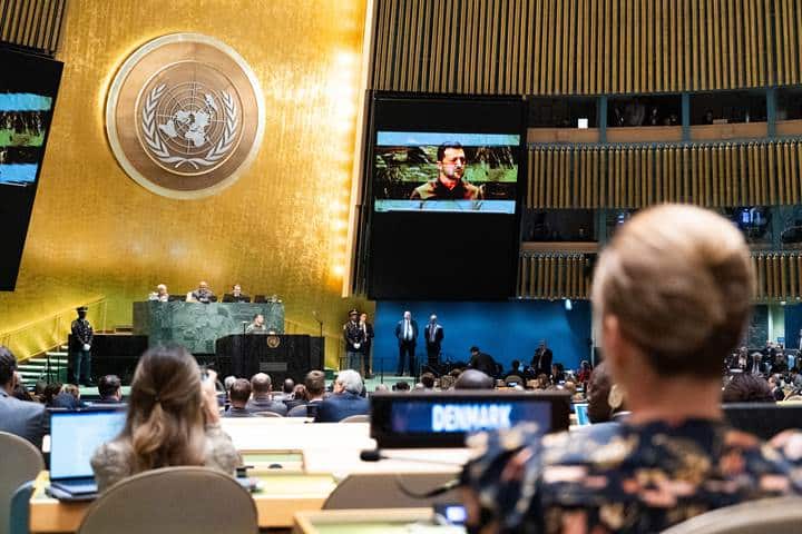 Præsident Zelenskyy taler til FNs 78. Generalforsamling