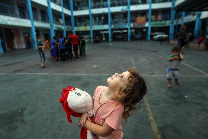 Bøen i Gaza på UNRWAs tilflugtssteder