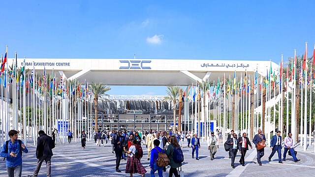 Billedet viser COP28 i Dubai