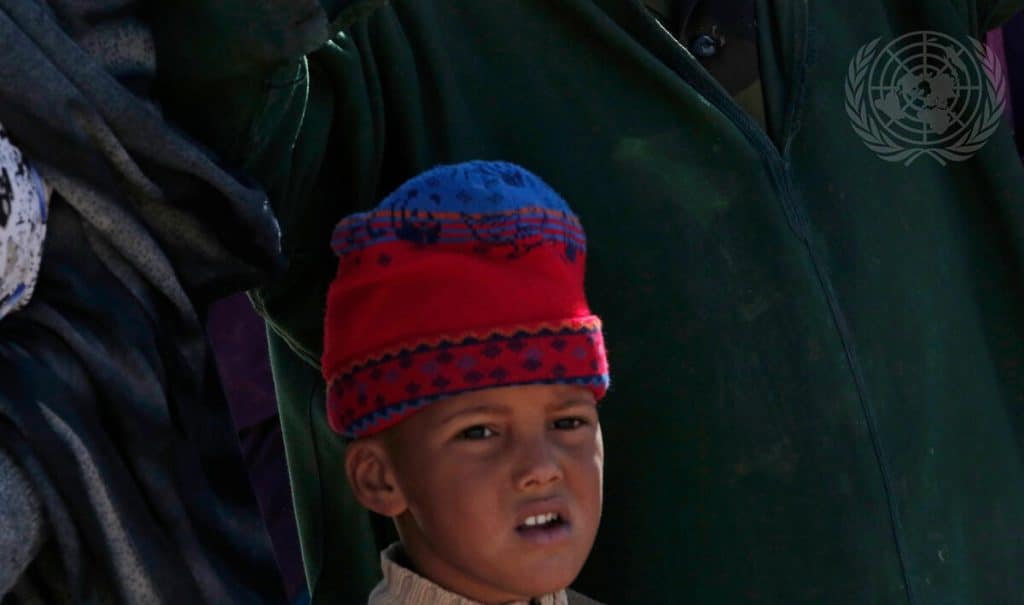 En saharawisk dreng. FN Foto/Evan Schneider