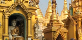 The Shwedagon is the most sacred Buddhist pagoda in Myanmar.
