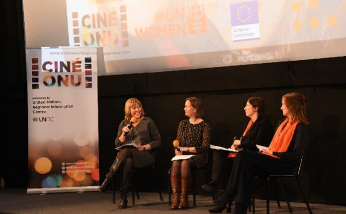 Panelists at Cine-ONU, UN Cinema, screening of 'The Daughter Tree'