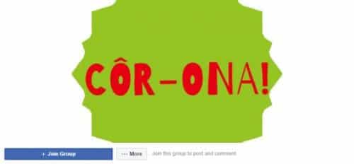 cor-ona Welsh Facebook support group