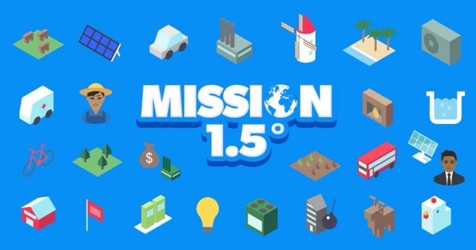 Mission 1.5 degress video game