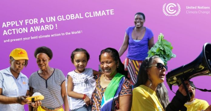 UN Climate Action Awards promotional banner