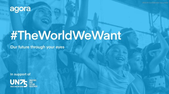 Agora, #TheWorldWeWant promo banner