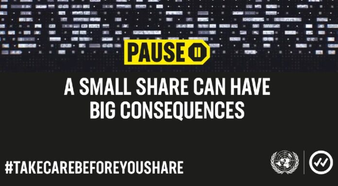 Take care before you share | #PledgetoPause