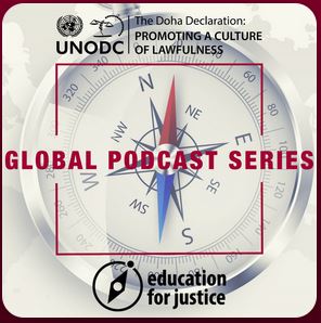 UNODC global podcast series icon