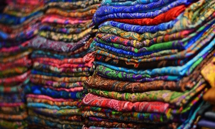 Silk fabrics from India
