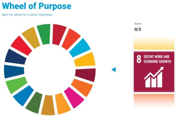 Wheel of Purpose SDG game