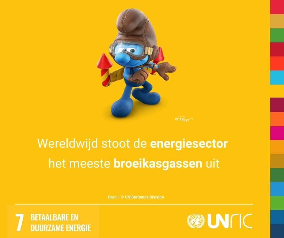 Smurfs SDG COP26 fact (Dutch)