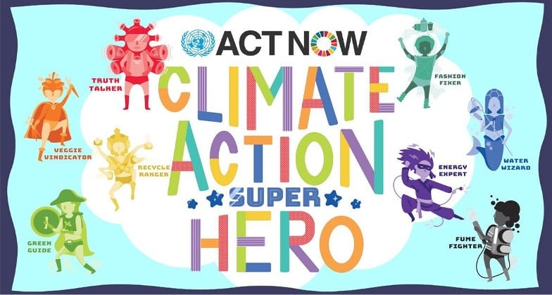 Climate Action Superheroes poster