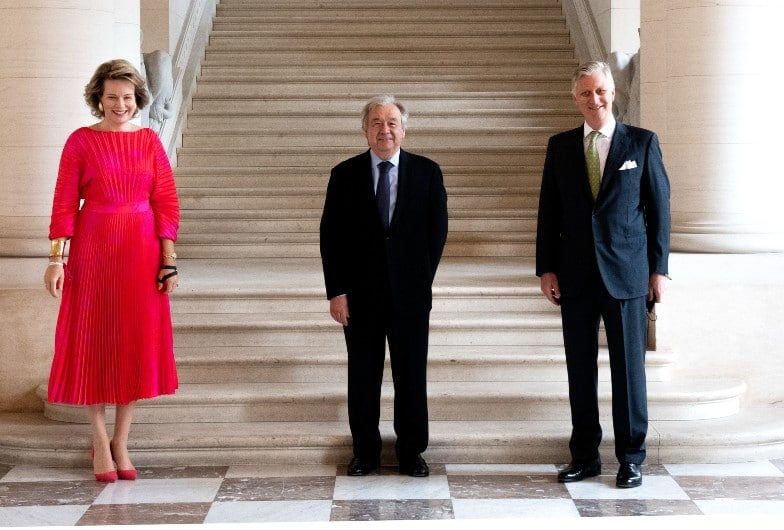 UNSG and HRH King and Queen of the Belgians