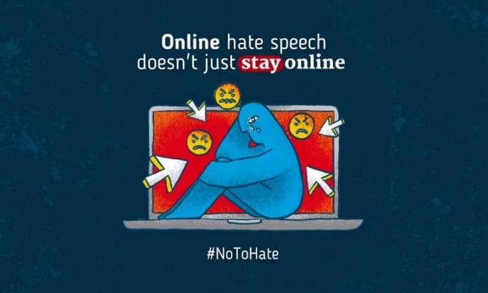 #NoToHate campaign banner