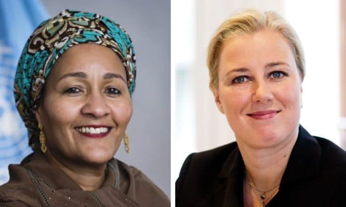 Amina J. Mohammed, UN Deputy Secretary-General and Jutta Urpilainen, EU Commissioner for International Partnerships