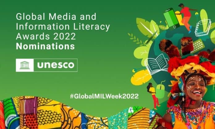 Global Media and Information Literacy Awards 2022 Nominations banner