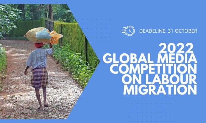 2022 Global Media Competition on Labour Migration custom banner