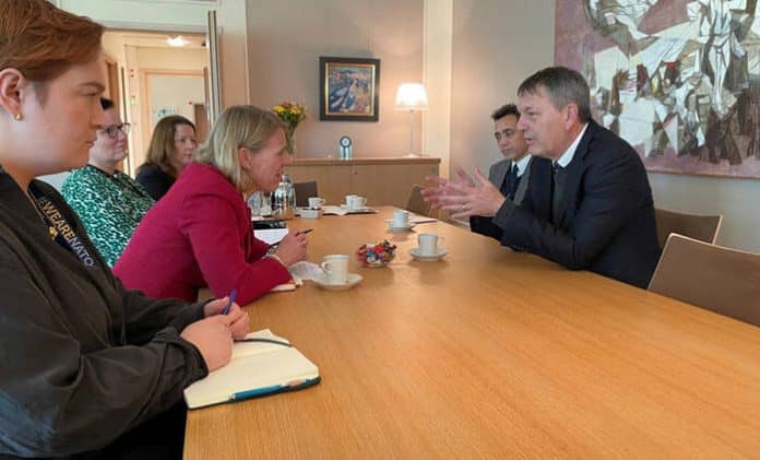 UNRWA Commissioner-General Philippe Lazzarini meets with Norwegian Minister of Foreign Affairs, Anniken Huitfeldt, in Oslo. © 2023 UNRWA Photo