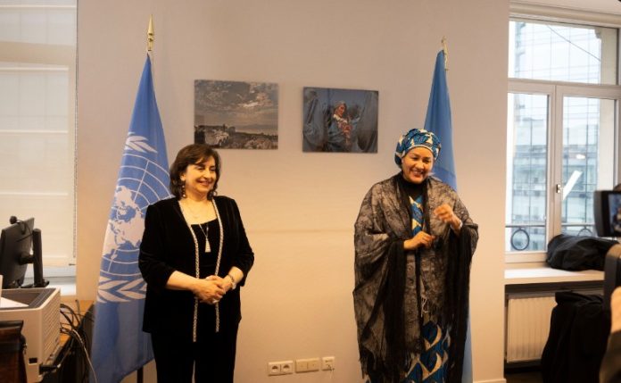 Amina Mohammed, the UN deputy chief, and Sima Bahous the head of UN Women at UNRIC Brussels