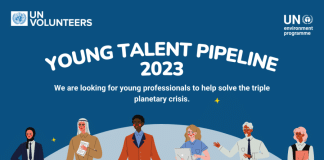 UNEP Young Talent Pipeline promotional poster