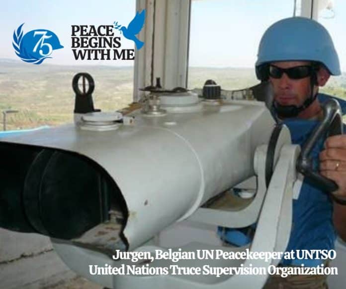 UN Peacekeeper, part of UNTSO, 2011-2016