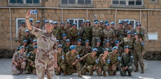 A goodbye selfie. Photo: UNFICYP