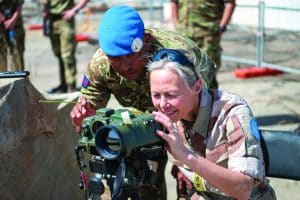 Gjerde in the field with UNFICYP