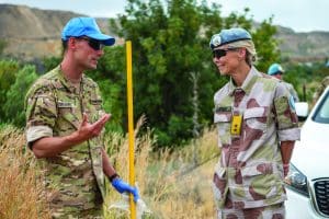 Gjerde with UNFICYP colleagues