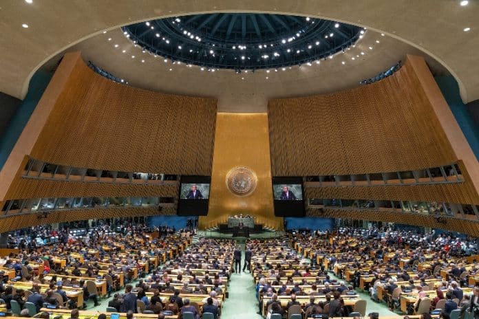UN Secretary-General António Guterres addresses the opening of seventy-seventh session of the General Assembly Debate in September 2022