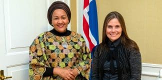 Two of the leaders of #WomenForPeace. UN Deputy-Secretary-General Amina J. Mohammed and Iceland´s Prime Minister Katrín Jakobsdóttir.