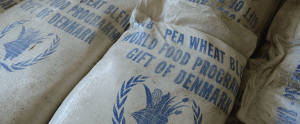 Aid from Denmark distributed by WFP.