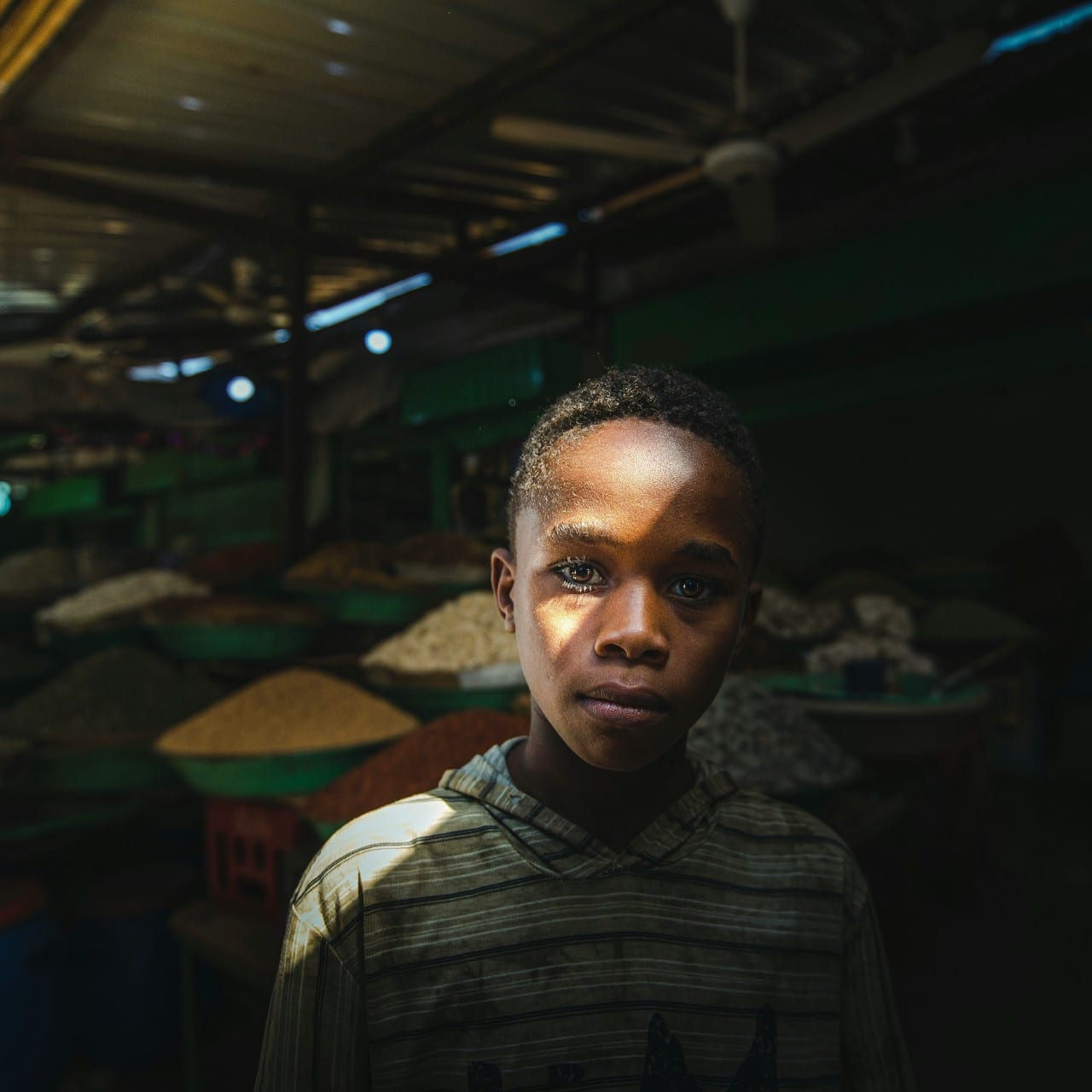 Child at spice market - Khartoum - Sudan. © Abdulaziz Mohammed
