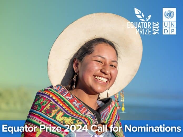 Equator Prize 2024 poster
