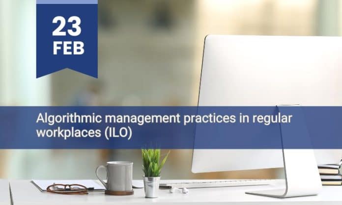 ILO event on Algorithmic management practice, web banner