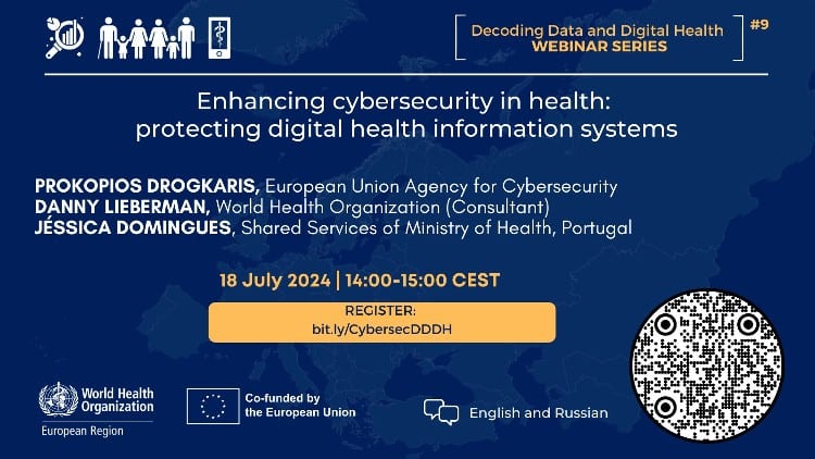 WHO Europe webinar to learn more about protecting Digital Health with cybersecurity