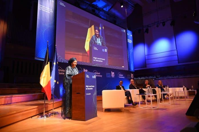 Deputy Secretary-General, Amina J. Mohammed, speaking at today's opening of the #GlobalGateway High-Level Education Event.