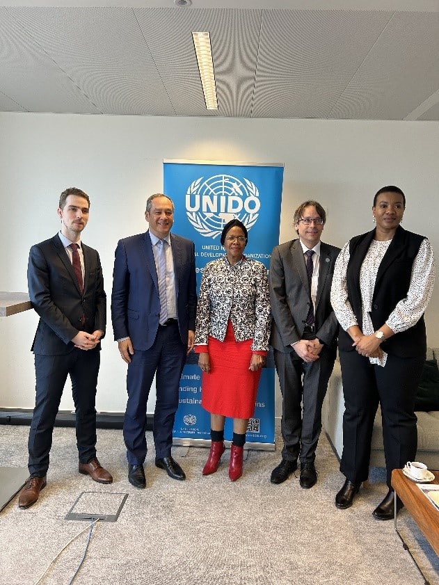 The UNIDO Brussels office had the honour to welcome H.E. Mmasekgoa G. Masire-Mwamba, Ambassador of Botswana to the Kingdom of Belgium and Head of the Mission to the European Union