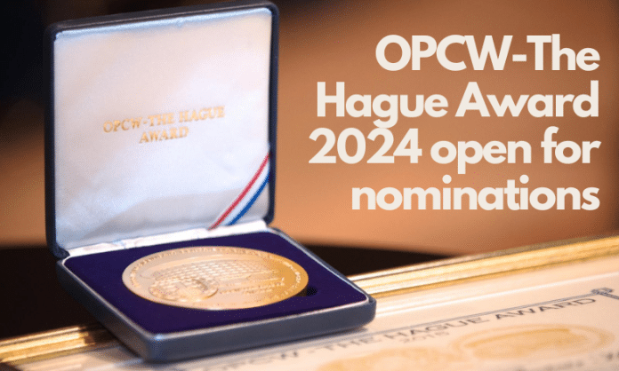 OPCW-The Hague Award 2024 banner