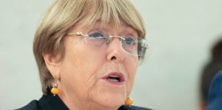 Alta Comisionada de las Naciones Unidas para los Derechos Humanos, Michelle Bachelet