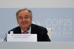 António Guterres en la COP25