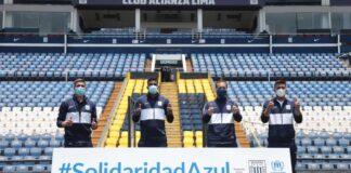 #SolidaridaAzul! jugadores de Alianza Lima