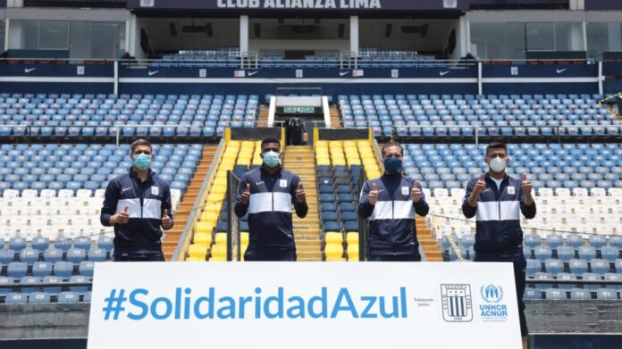 #SolidaridaAzul! jugadores de Alianza Lima