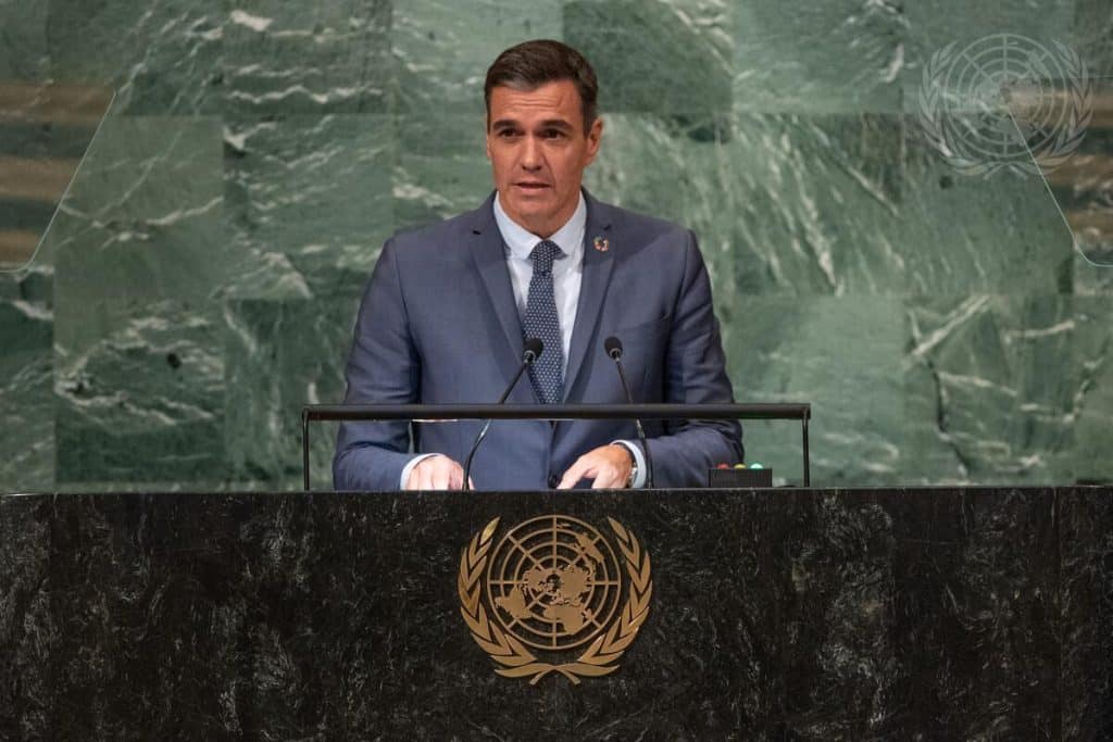 Pedro Sanchez del 77 periodo de sesiones de las Asamblea