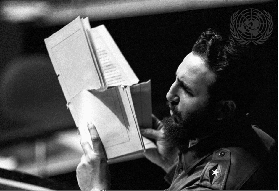 Fidel Castro-Asemblea General-ONU-Yutaka Nagata